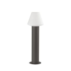 Potelet MISTU avec diffuseur conique blanc finition Anthracite et opale blanc