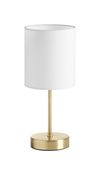 Lampe SET avec abat-jour finition Laiton mat et blanc