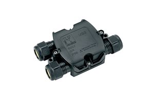 Raccord 3 voies/câbles IP68 Plastique  