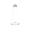 Lustre rond suspendu TITUS finition Blanc mat