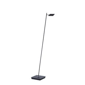 Lampadaire tubulaire sur tige PURE-MIRA finition Noir mat avec télécommande