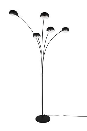 Lampadaire noir mat 5 branches DITO de TrioLighting