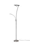 Lampadaire nickel mat GRANBY 29W avec liseuse de TrioLighting