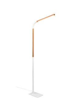 Lampadaire NORRIS articulé noir et bois Métal/bois Noir mat/bois 11W