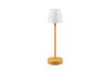 Lampe de table rechargeable jaune MARTINEZ abat-jour