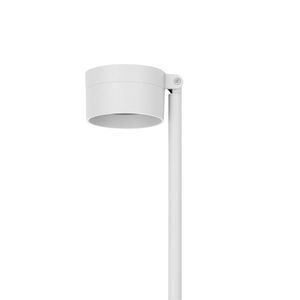 Lampadaire extérieur télescopique HASTA blanc à fixer au sol