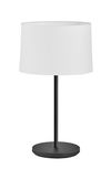 Lampe ROOMER avec abat-jour blanc et finition noir mat