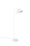 Lampadaire coudé SIERRA diffuseur blanc finition blanche