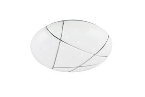 Plafonnier LED grand rond blanc TIBOR