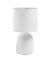 Lampe BISBAL pied céramique et abat-jour cylindrique finition blanche