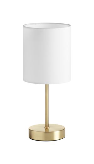 Lampe SET avec abat-jour finition Laiton mat et blanc