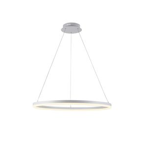 Lustre rond suspendu TITUS finition Blanc mat