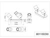  Réglette spot ARUNI noir et bois 2 têtes de TrioLighting