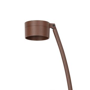 Lampadaire extérieur cintré télescopique HASTA marron à piquer