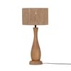 Lampe avec abat-jour TOBA finition Bois teinté et corde