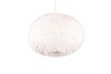 Suspension boule fourrure blanche Fourrure synth. Blanc 10w max.