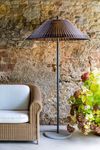 Lampadaire mobile de jardin IP65 SAIGON W100 finition Anthracite et marron