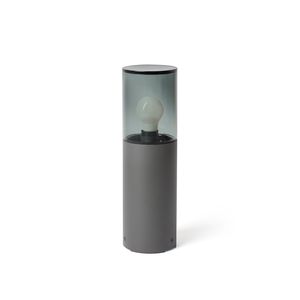 Borne cylindrique KILA 400 verre fumé finition Anthracite et fumé