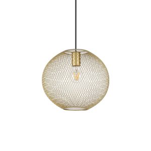 Lustre cage grillagé NET finition Finition or 