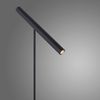 Lampe de bureau tubulaire sur tige PURE-TUTUA finition Noir mat Tactile