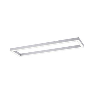 Anneau rectanguliare LED finition Aluminium avec télécommande