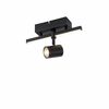 Spot orientable BARIK avec barre lumieuse finition Noir mat