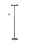 Lampadaire Led FRANKLIN avec liseuse nickel mat de TrioLIghting