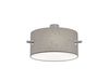 Plafonnier CAMDEN grand abat-jour tissu gris de TrioLighting