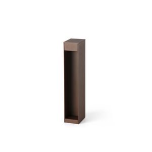 Borne rectangulaire pour allée/terrasse CERLER 350 finition Marron rouille