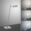 Lampe de bureau à poser tubulaire sur tige PURE-MIRA finition Aluminium avec télécommande