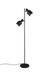 Lampadaire AGUDO avec 2 spots orientables finition Noir mat