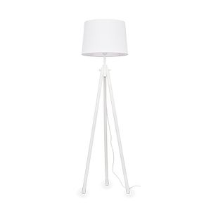 Lampadaire trépied blanc YORK avec abat-jour finition Blanc mat 