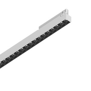 Barre linéaire ACCENT 28W UGR<16 pour rail triphasé finition Blanc mat 