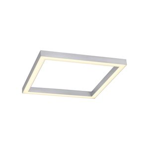 Anneau carré LED finition Aluminium avec télécommande