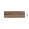 Applique rectangulaire Led PALMA en bois natuel finition Bois naturel