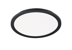 Plafonnier LED rond noir mat CAMILLUS 24W