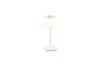 Lampe de table rechargeable blanche SANCHEZ abat-jour blanc