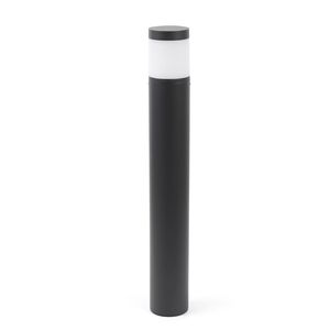 Potelet cylindrique PLIM 2 diffuseur opale blanc finition Anthracite et blanc