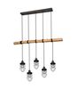 Suspension bois et nickel antique FORESTER de Triolighting