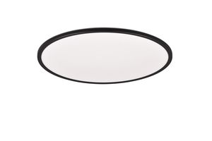 Plafonnier Led cercle fin noir mat SCOTT TrioLighting