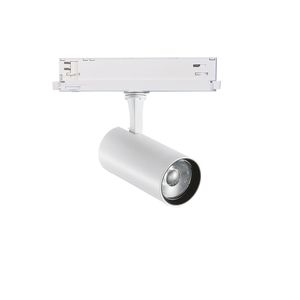 Spot FOX 15W IRC90 1-10V pour rail triphasé finition Blanc mat 