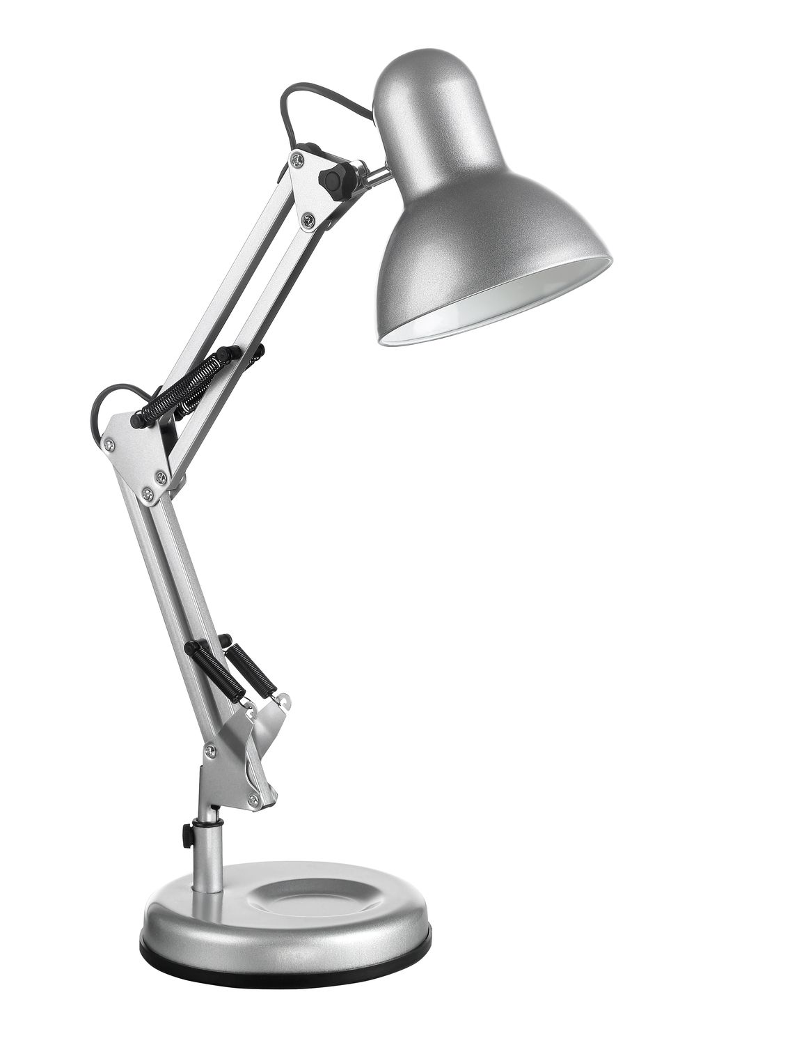 Lampe de bureau sur pince étau, en métal noir Bolt Desk