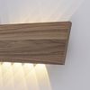 Applique rectangulaire Led PALMA en bois natuel finition Bois naturel