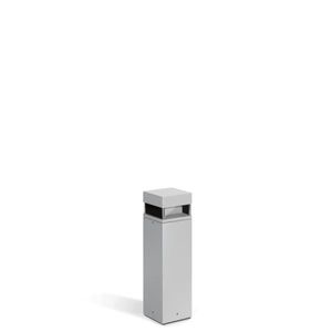 Borne extérieure carrée 400mm TOK Q2L gris RAL9006