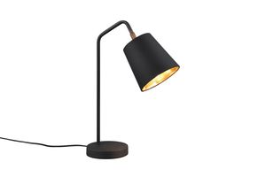 Lampe articulée BUDDY noir avec abat-jour finition Noir/doré