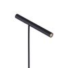 Lampadaire tubulaire sur tige PURE-TUTUA finition Noir mat Tactile