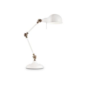 Lampe de bureau articulée par rotules finition blanche