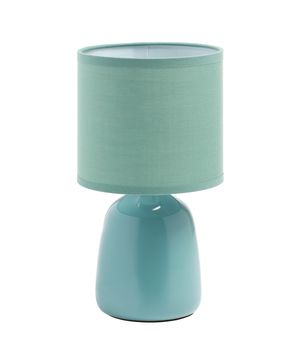 Lampe BISBAL pied céramique et abat-jour cylindrique finition verte