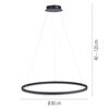 Lustre rond suspendu TITUS finition Anthracite