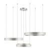 Lustre 3 cercles suspendus SCULLI finition Acier